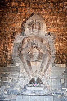 Buddha statue in Borobudur temple, Java, Indonesia