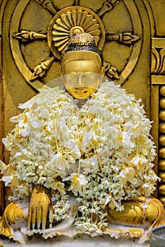 Buddha Statue in Botataung Pagoda at Yangon photo