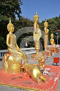 Buddha statue Buddhist temple on Phra Tmanak Hill