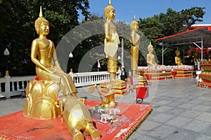 Buddha statue Buddhist temple on Phra Tmanak Hill