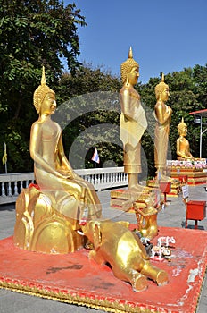 Buddha statue Buddhist temple on Phra Tmanak Hill