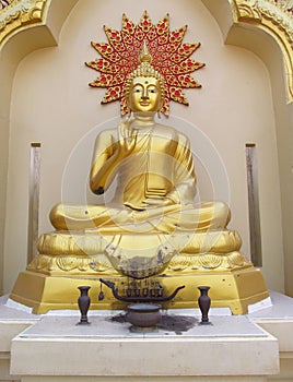 Buddha statue in Buddhist temple