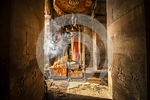 Buddha statue in a Cambodian temple
