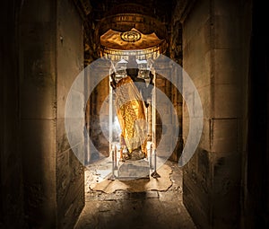 Buddha statue in a Cambodian temple