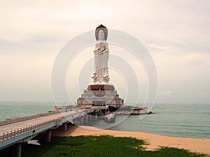 The Buddha statue in the chinese Hainan island photo