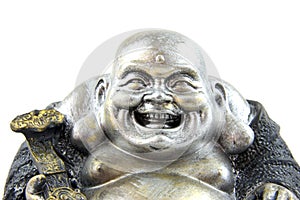 Buddha statue in closeup photo
