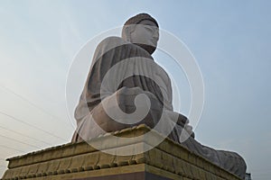 Buddha statue, Daijokyo Budhist temple Bodhgaya Bihar