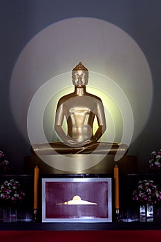 Buddha statue in Dhammakaya Meditation Center, Thailand