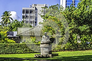 Buddha Statue Foster Botanical Gardens Honolulu Oahu Hawaii