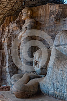 Buddha statue at Gal Vihara shrine at Polonnaruwa, Sri Lanka
