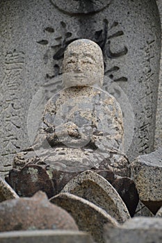 Buddha Statue On A Grave At Onomichi Japan