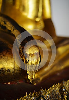 Buddha statue hand in Wat Pho Temple, Bangkok