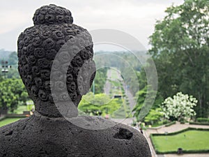 Buddha Statue Head Borobudur