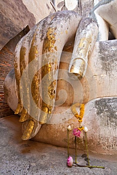 Buddha statue, Historical Park Sukhothai, Thailand photo