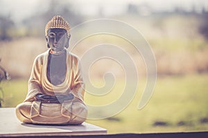 Buddha statue in India: Relaxation, balance and spirituality