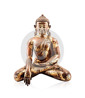 Buddha statue isolated on white background