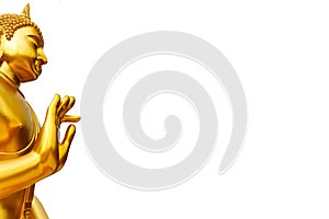 Buddha statue isolated on white background