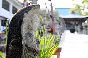 Buddha statue jizo at Reisenji Buddhist Temple in Japan