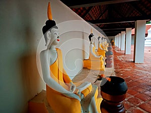 Buddha statue in khean kaet temple patthalung Thailand