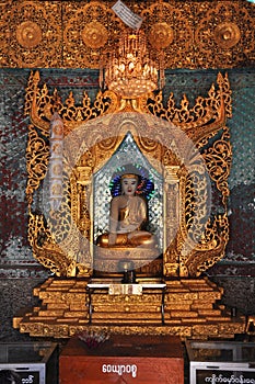 Buddha statue at Kyaik Hwaw Wun Pagoda,Thanlyin,Myanmar.