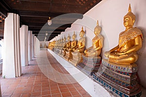 Buddha Statue and landscape view Wat Phutthaisawan at Phra Nakhon Si Ayutthaya, Thailand