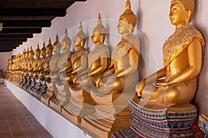 Buddha Statue and landscape view Wat Phutthaisawan at Phra Nakhon Si Ayutthaya, Thailand