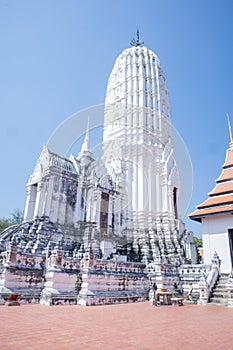 Buddha Statue and landscape view Wat Phutthaisawan at Phra Nakhon Si Ayutthaya, Thailand