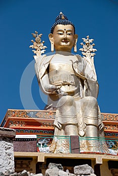 Buddha statue at Liker Monastery in Ladakh, India