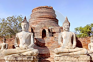 The Buddha statue is located outdoors.