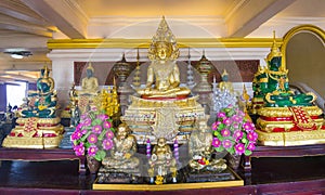 Buddha statue in one of the temples of Thailand.