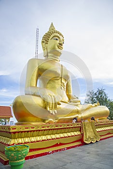 Buddha statue in one of the temples of Thailand.