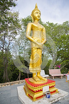 Buddha statue in one of the temples of Thailand.