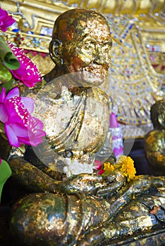 Buddha statue in one of the temples of Thailand.