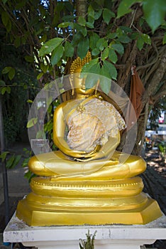 Buddha statue in one of the temples of Thailand.