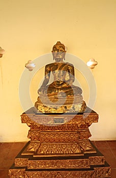 Buddha statue at Pha That Luang Stupa, Vientiane