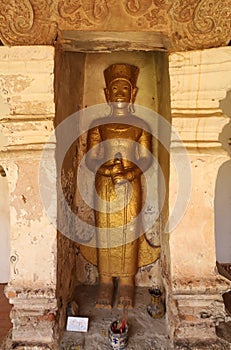 Buddha statue at Pha That Luang Stupa, Vientiane