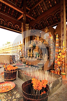 Buddha statue at Pha That Luang,Vientiane