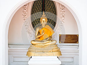 Buddha statue in Phra Pathom Chedi temple