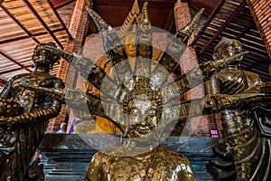 Buddha statue portrait Wat Yai Chai Mongkhon Ayutthaya bangkok T