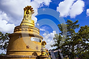 Buddha statue at Rajjaprabha Dam in Surat Thani photo