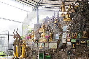 Buddha statue on the rock hill