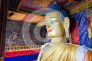 Buddha Statue at Shey Monastery Shey Palace in Ladakh, Jammu and Kashmir, India
