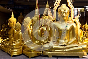 Buddha statue in the store, Bangkok, Thailand.