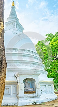 The Buddha statue in Stupa niche