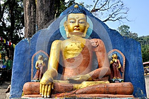 Buddha Statue in Swayambhunath