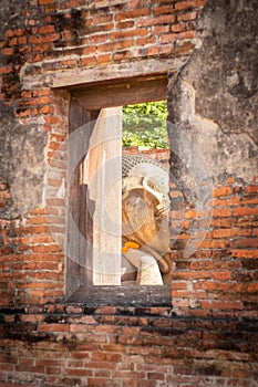 Buddha statue in the temple of asia