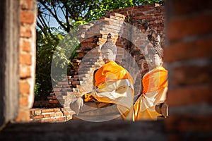 Buddha statue in the temple of asia