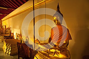 Buddha statue in the temple photo