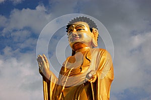 Buddha statue in Ulan Bator . Mongolia