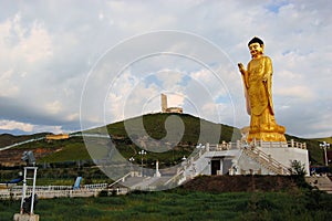 Buddha statue in Ulan Bator . Mongolia photo